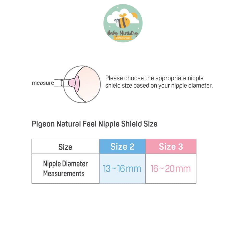 Pigeon Natural Feel Nipple Shield - Size 2 (new packaging) / pelindung puting / puting anti lecet / bantalan puting / perlengkapan menyusui