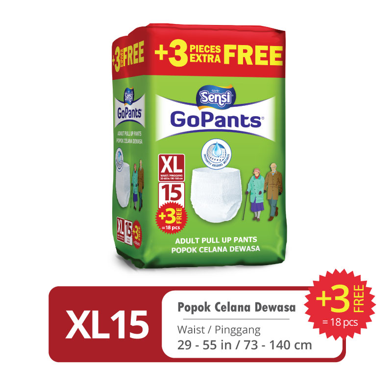 SENSI GOPANTS XL15 - Popok Celana Dewasa