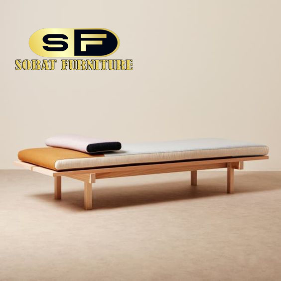 Bench Kayu Jati Serbaguna - Bangku Santai Simpel Minimalis dengan Busa