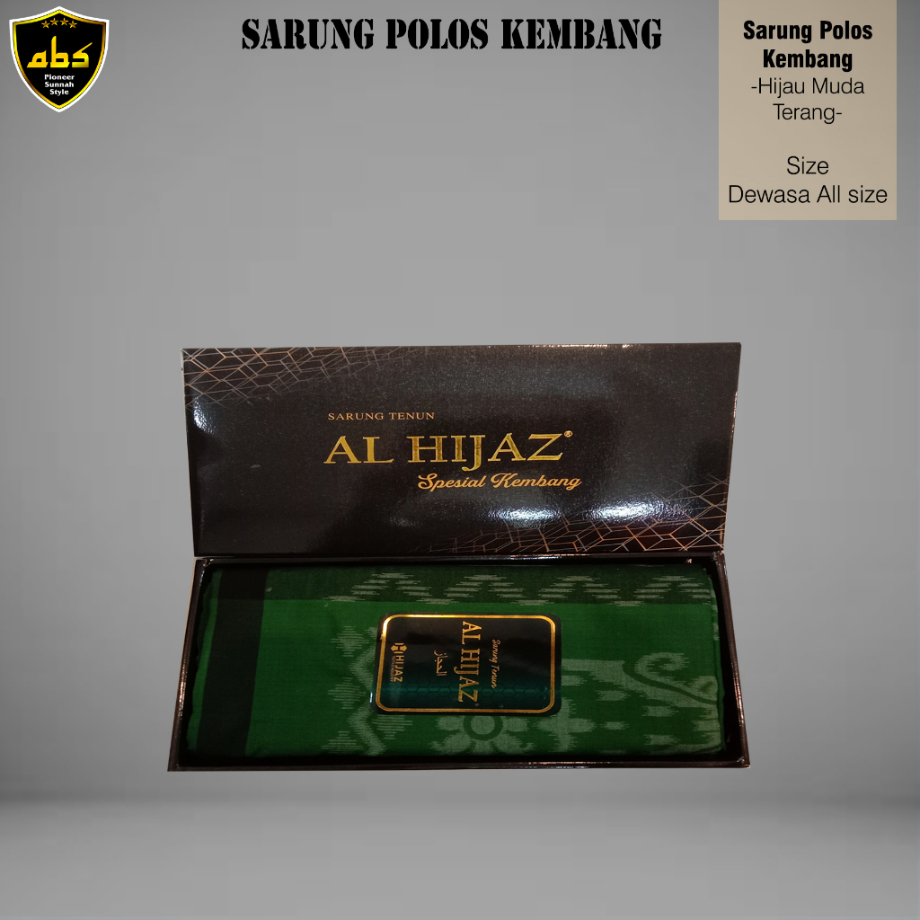 Sarung Tenun Halus Al Hijaz Spesial Motif Warna Polos Kembang Perlengkapan Sholat Pria Wanita Dewasa