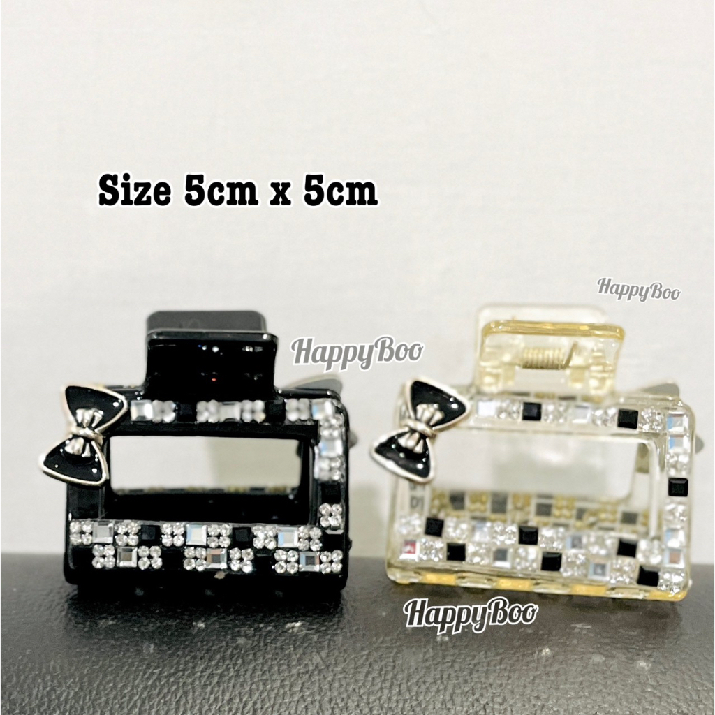 jepit rambut segi jepit salon besar permata mutiara pita MPP import