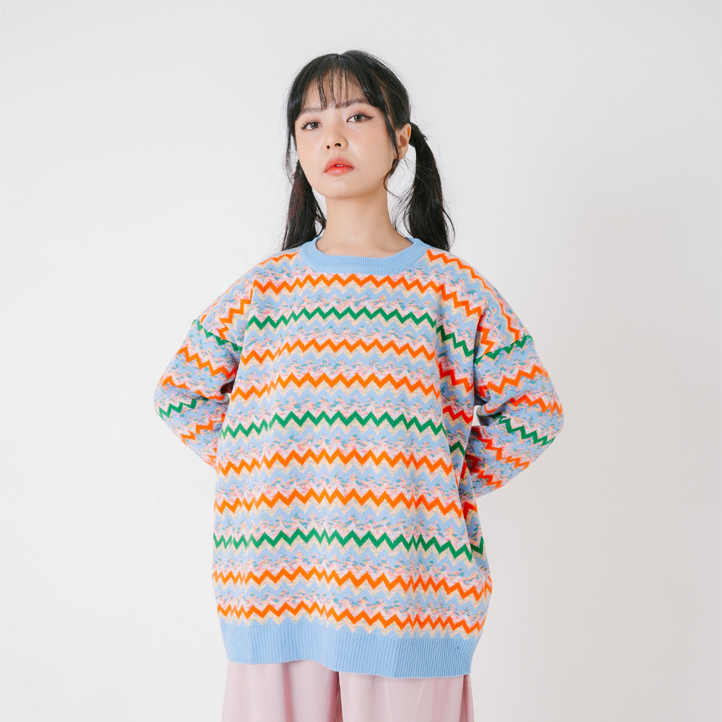 Yesyou Wave Woman Oversized Knitwear - All Size