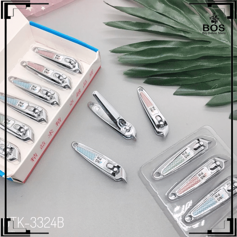 BOS - Gunting Kuku Kecil 777 Three Seven / Nail Clipper Stainless / Alat Potong Kuku Made in Korea