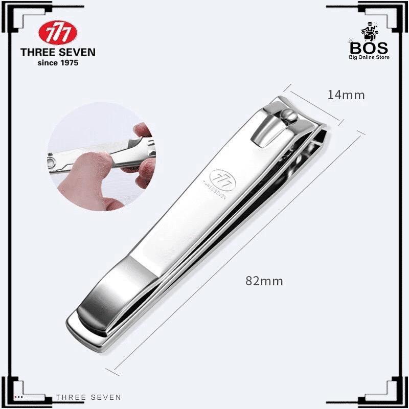 BOS - Gunting Kuku Kecil 777 Three Seven / Nail Clipper Stainless / Alat Potong Kuku Made in Korea