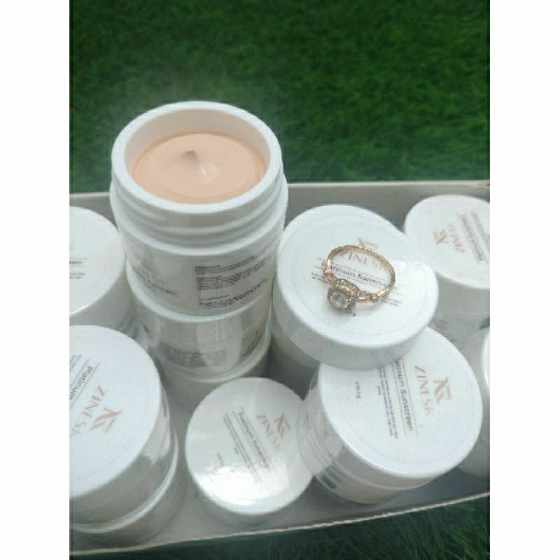 SUNCREEN ZINESK PLATINUM SEKALI OLES GLOWING - BPOM SUNSCREEN - Sunscreen glowing NR RJNSKIN GLOW