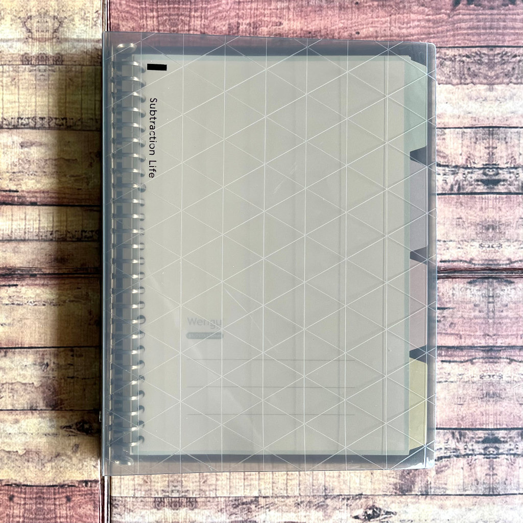 Map Binder Wengu Subtraction Life B1004 A5 B5 Patern Geometric -Binder Note Plus Loose Leaf dan Divider - Binder File