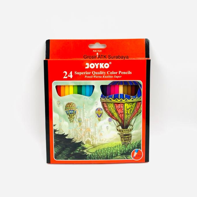 

Pensil Gambar Warna Joyko 24 Warna Color Panjang CP-101 CP 101