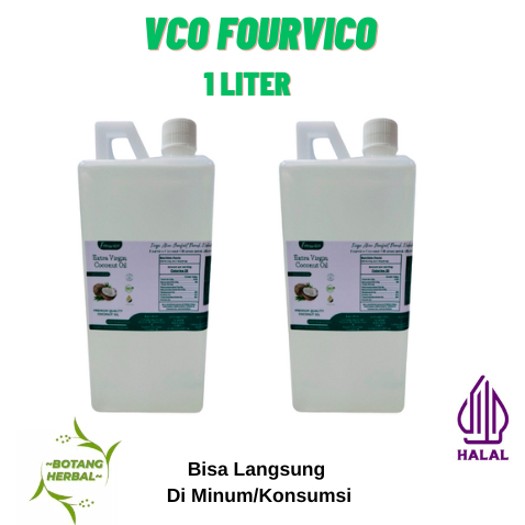 

VCO 1 liter Extra Virgin Coconut Oil Minyak kelapa 1000ml fourvico // VCO 1 liter Extra Virgin Coconut Oil Minyak kelapa 1000ml