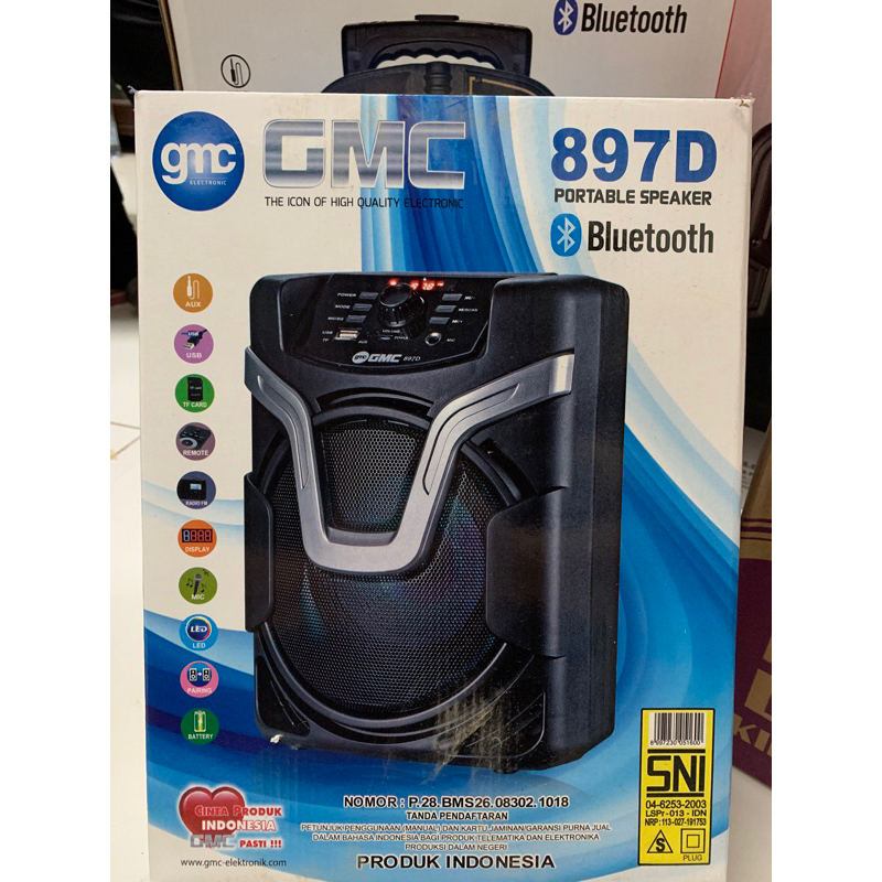 Speaker Bluetooth GMC 897D
