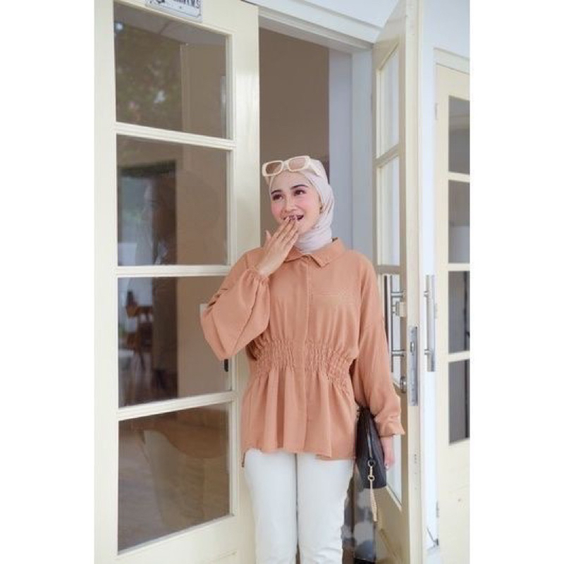 RD FASHION - VEBBY BLOUSE OVERSIZE TWISTCONE / KEY BLOUSE /ATASAN WANITA