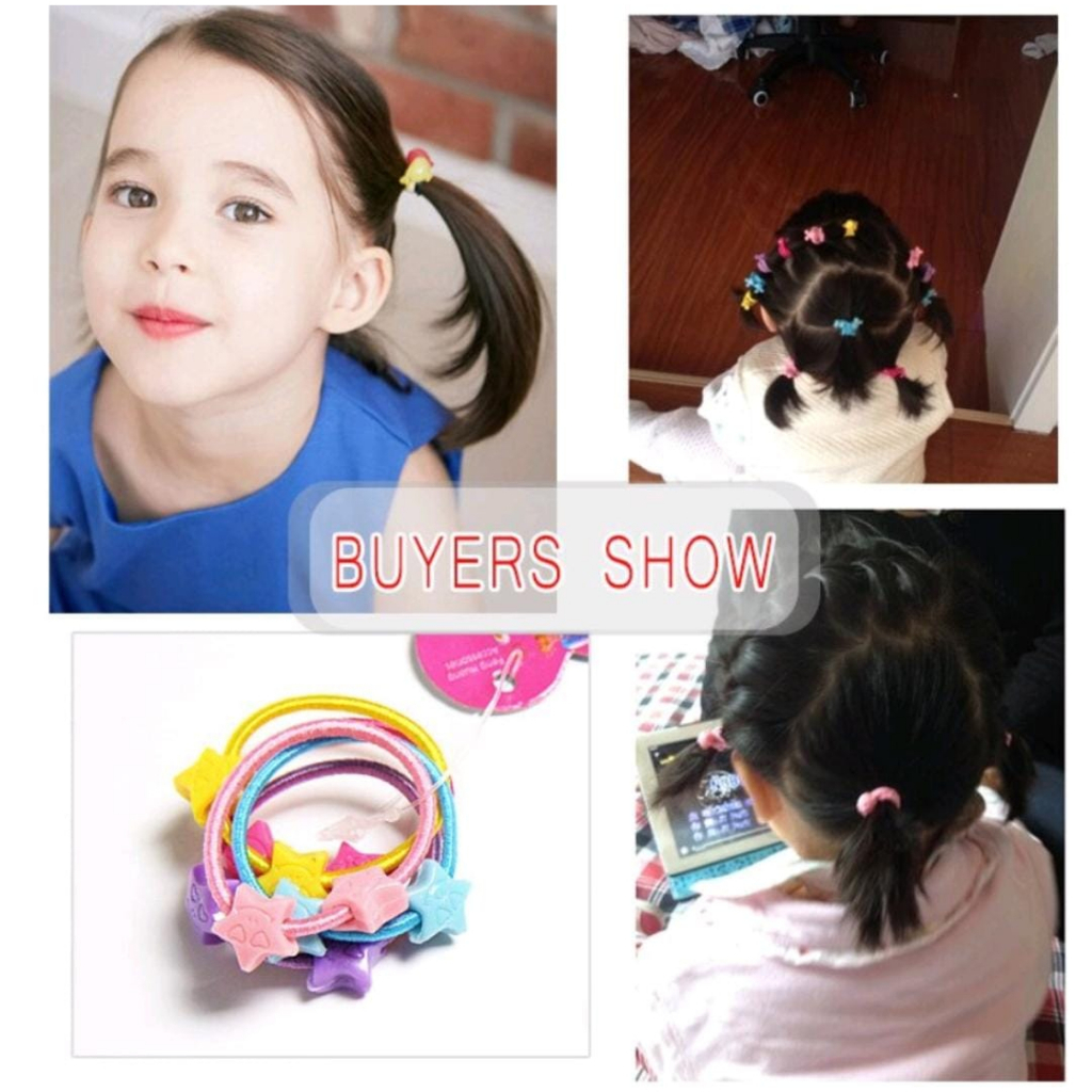 Ikat Rambut Anak Warna Warni / Karet Ikat Rambut Karakter Anak / Kunciran Rambut Anak-Anak isi 50pcs