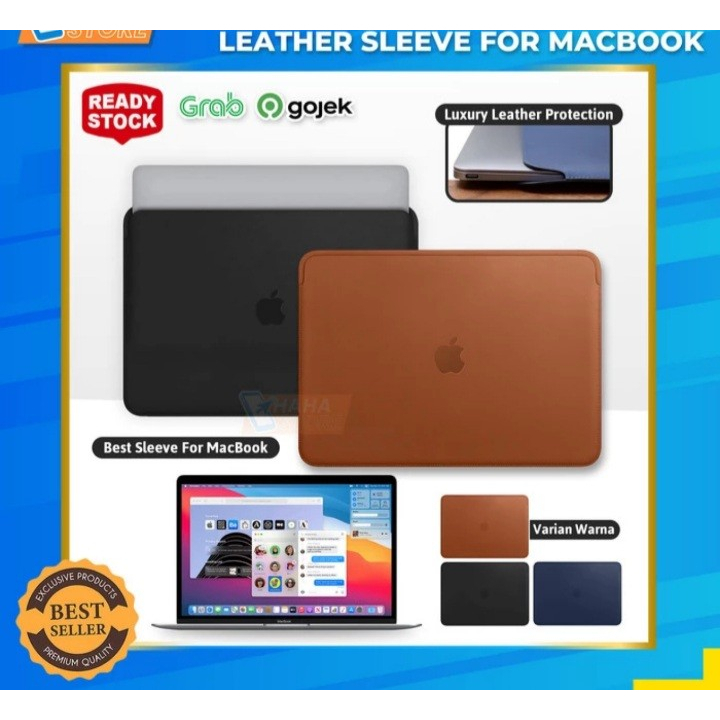 CLUTCH SLEEVE LEATHER ORIGINAL NEW MACBOOK AIR 13.6 M2 2022 TAS 13 ORI
