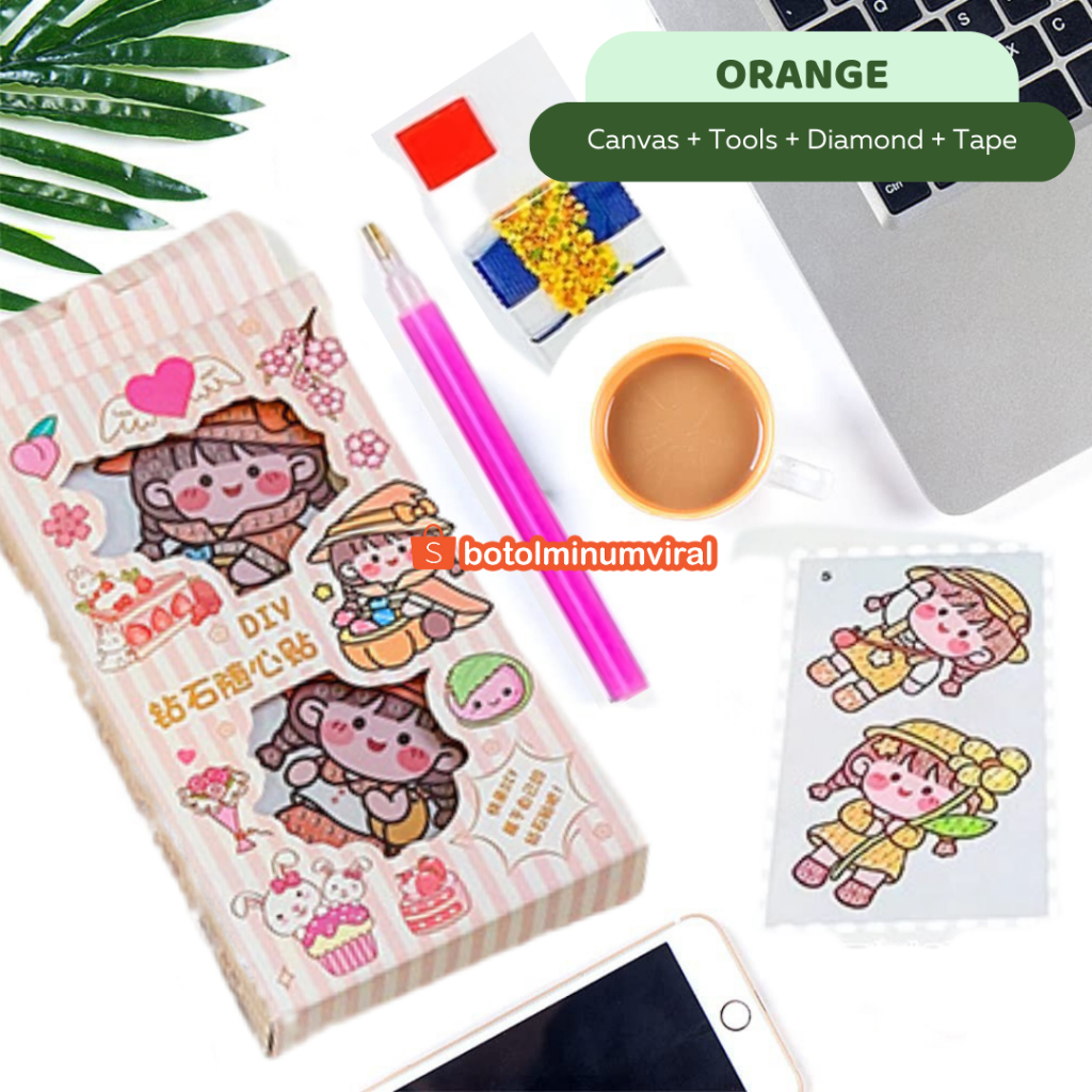 Sticker Momo DIY Diamond Painting Viral Bead Stiker Tempel Korea