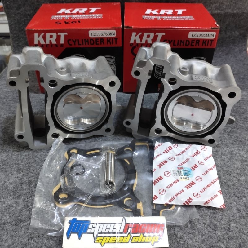 BLOK SEHER KRT BORE UP 63mm & 62mm BUAT YAMAHA JUPITER MX 135 , VXION  OLD