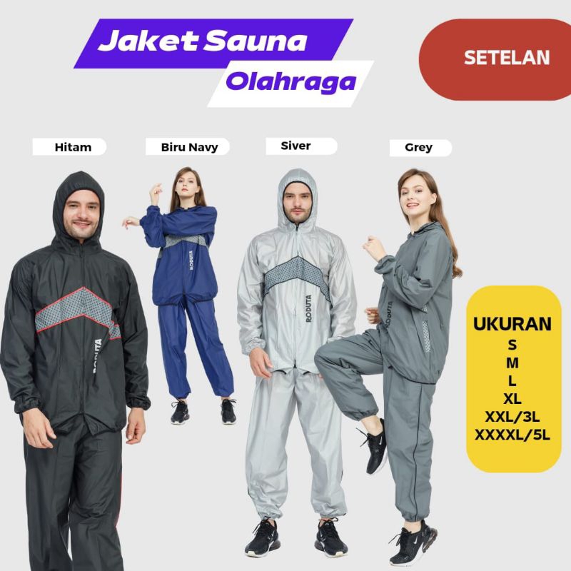 Jaket Sauna Olahraga Roduta Jogging