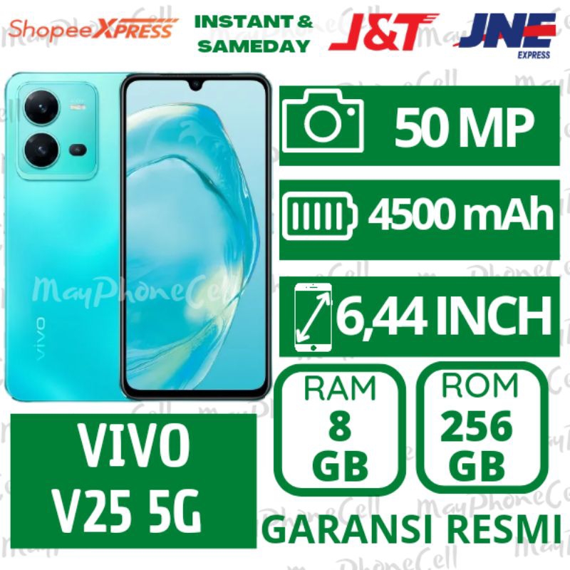 Vivo V25 5G Ram 8GB Internal 256GB 8/256 GB Handphone Baru Garansi