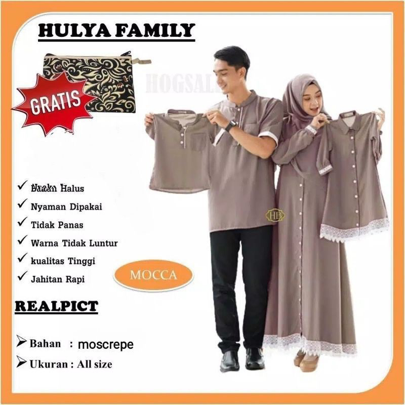 COUPLE KELUARGA HULYA FAMILY SET/COUPLE FAMILY SET/BAJU COUPLE KELUARGA/ BAJU COUPLE LEBARAN