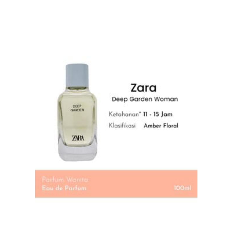 Parfum Zara Deep Garden 100ML ORIGINAL Eropa