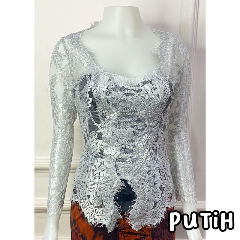 kebaya bali jadi  bahan semifrance metalik (kebaya saja)