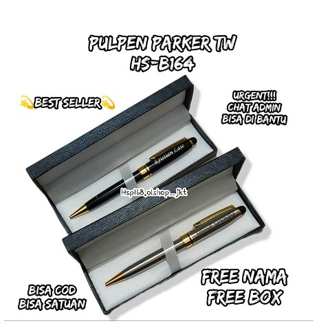 

Pulpen HS-B164 Pen Model Parker | Pena Ballpoint Cina Biasa | Pulpen TW Metal Promosi | Pen Souvenir untuk Hadiah Kado