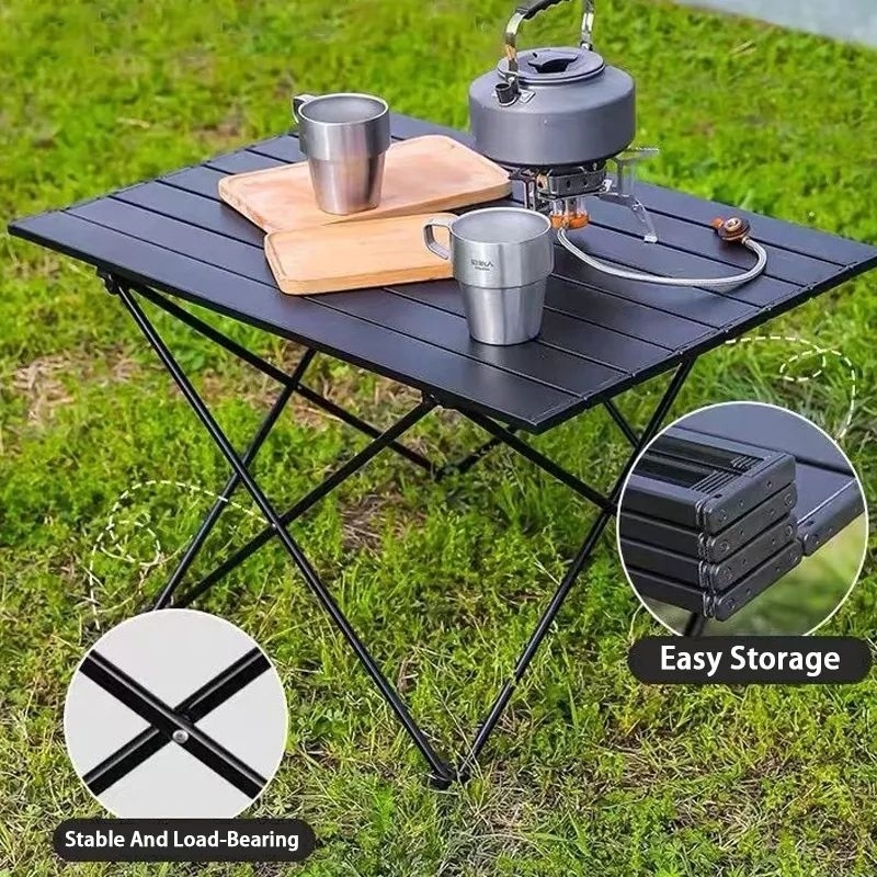 Meja Lipat Camping Meja Lipat Outdoor Portable Aluminium Folding Table