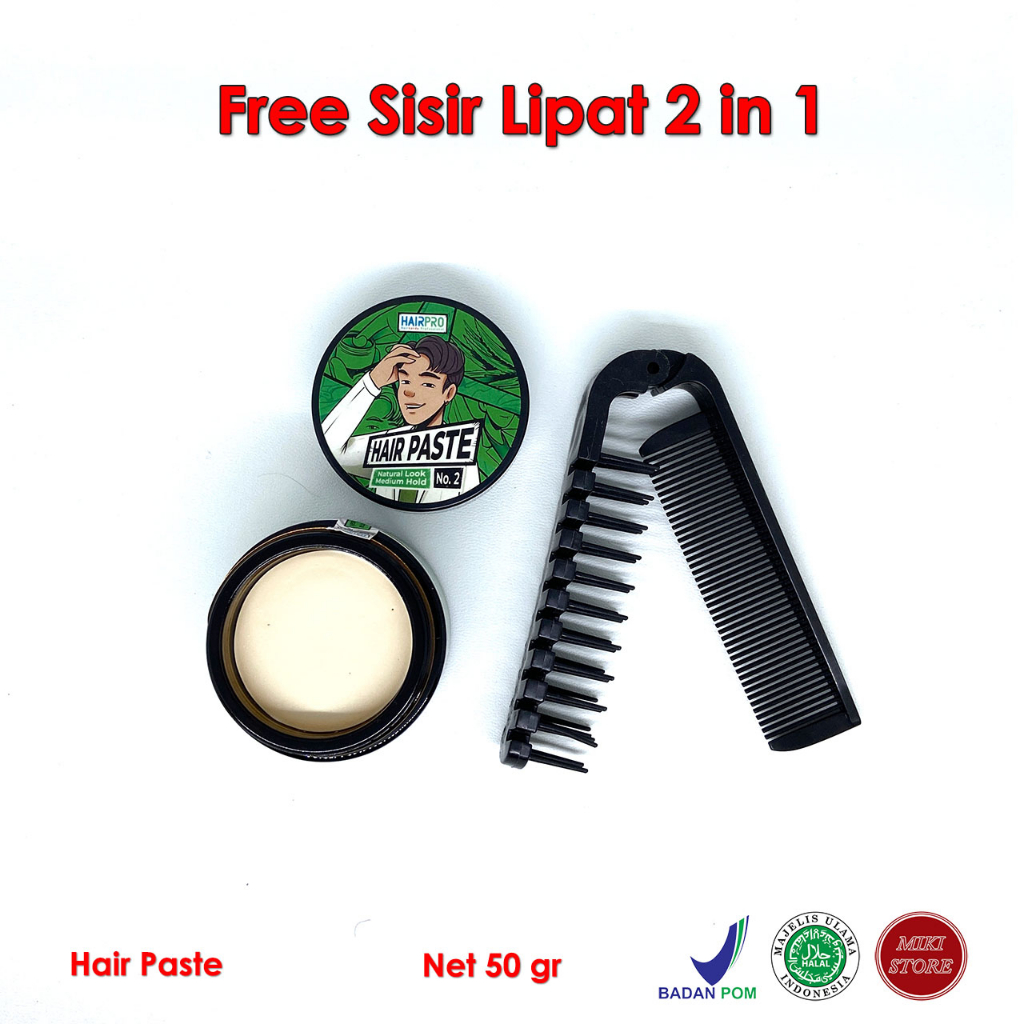 HAIRNERDS PROFESSIONAL HAIR PASTE SYLING POMADE CLAY MATTE FINISH STRONG HOLD FREE SISIR BPOM