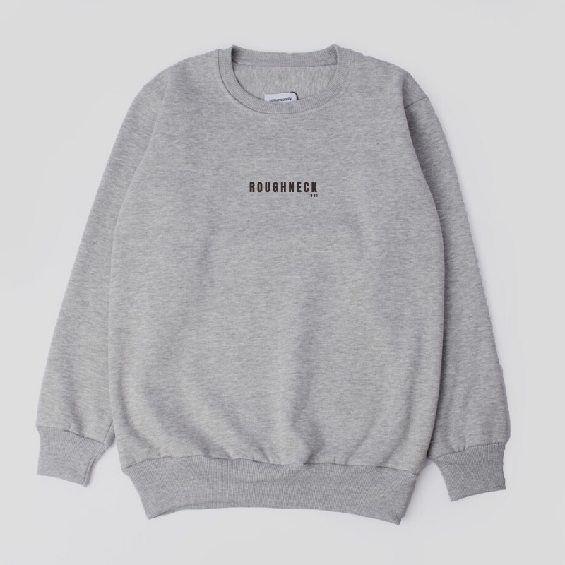 Sweater Crewneck Roughneck / Sweater Roughneck Hitam Pria / Crewneck Roughneck Pria Wanita / Sweater