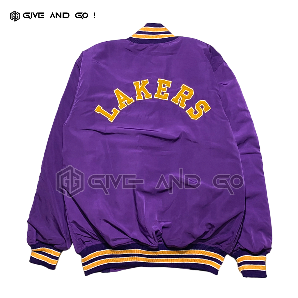 BIG SALE Jaket Varsity Lakers Tm Nba Jaket Bomber Jacket Baseball Basketbal Baseball Original