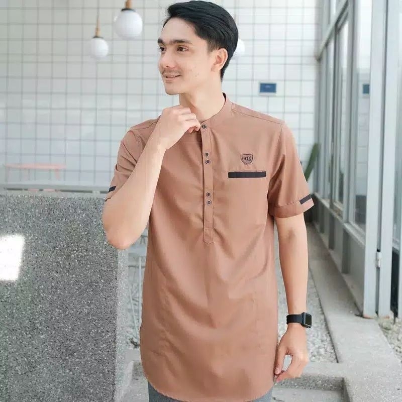 MEDAN KEMEJA KOKO KURTA KEMEJA PRIA LEBARAN DEWASA FULL KATUN MIKRO KEMEJA POLOS PRIA TERMURAH BISA 