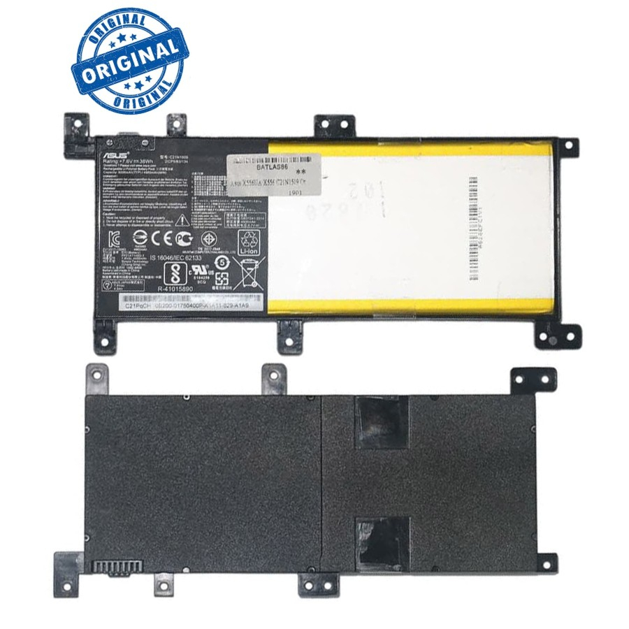 Baterai Laptop Asus A556 A556U A556UB X556 X556UA X556UB C21N1509 ORI