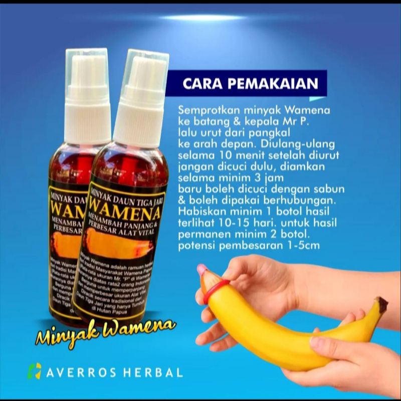 D- WAMENA MINYAK DAUN 3JARI PEMBESAR KELAMIN PENIS COWOK KUAT PRIA SEX OLES HERBAL