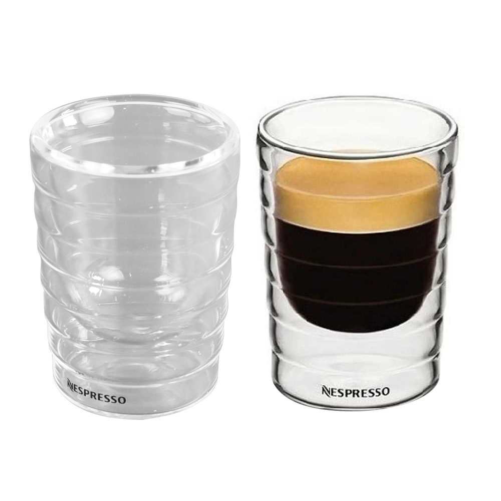 Gelas Kopi Double Wall Glass Nespresso Series - Transparent