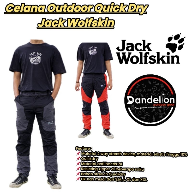 Celana Outdoor JWS Strech Quick Dry Jack Wolfskin