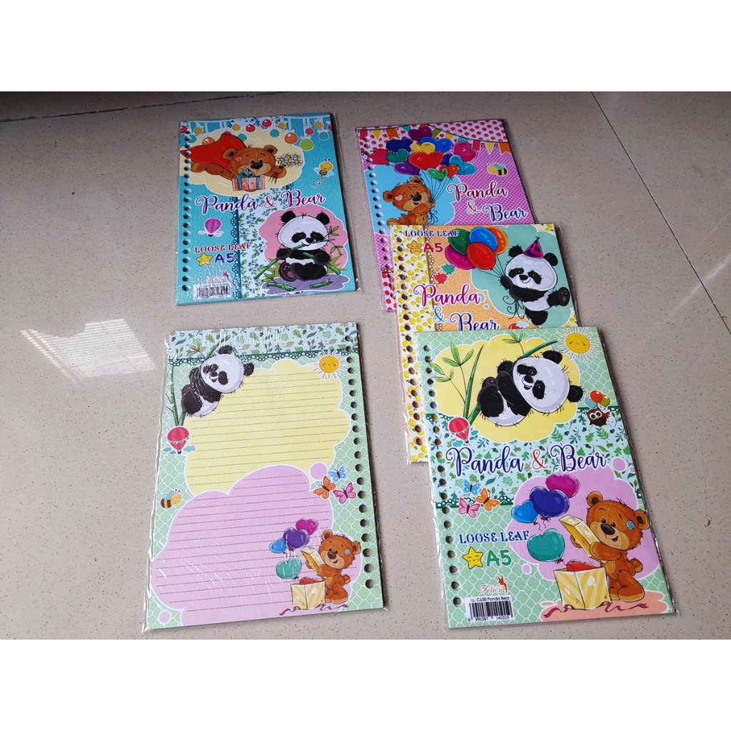 

Loose Leaf Kertas A5 20 Ring Fancy Karakter