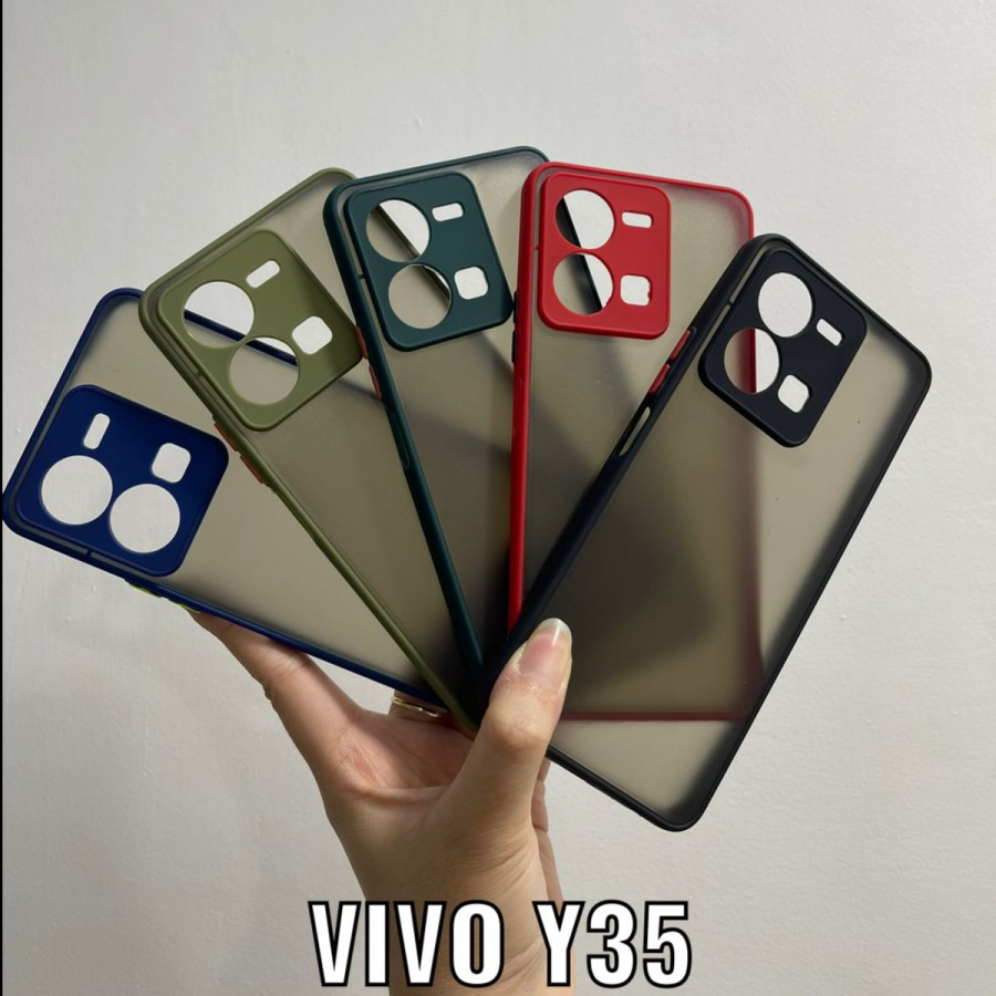 VIVO Y22 Y35 Y95 Y93 Y91 Y91c Y11 Y12 Y12i Y15 Y17 Y19 Y81 Y83 Y71 CASE SOFT DOFF HARDCASE MATTE TRANSPARAN