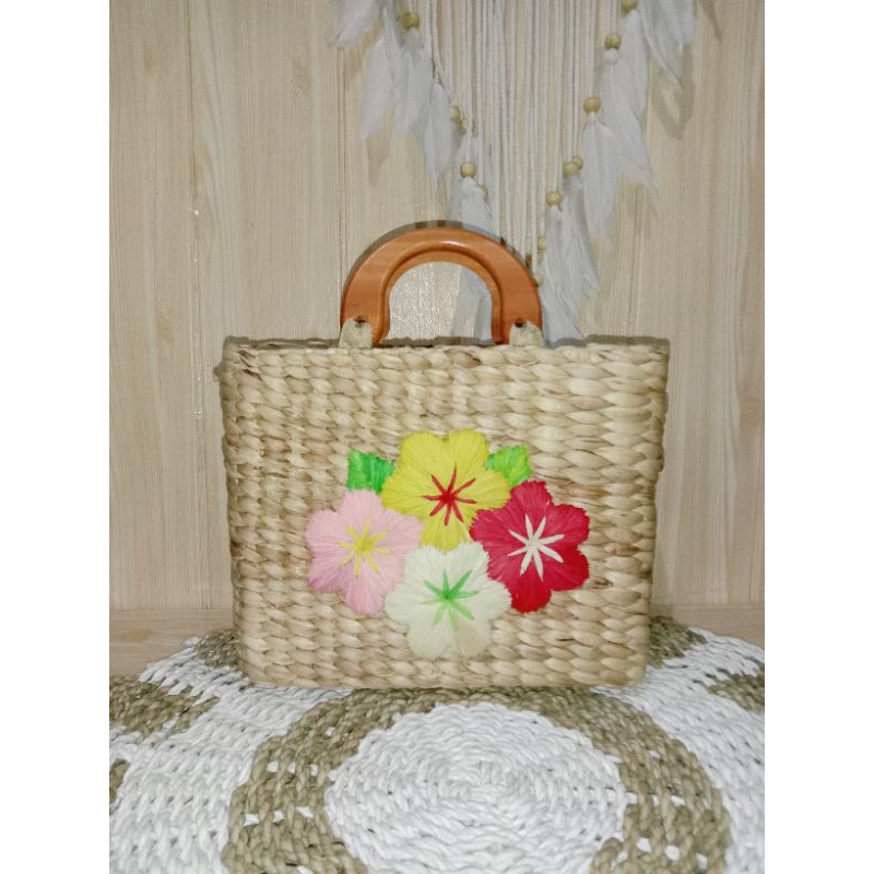 Tas anyaman eceng gondok / eceng gondok craft