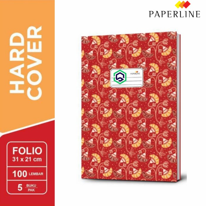 

Buku Tulis Hardcover Paperline Folio 100 Lembar
