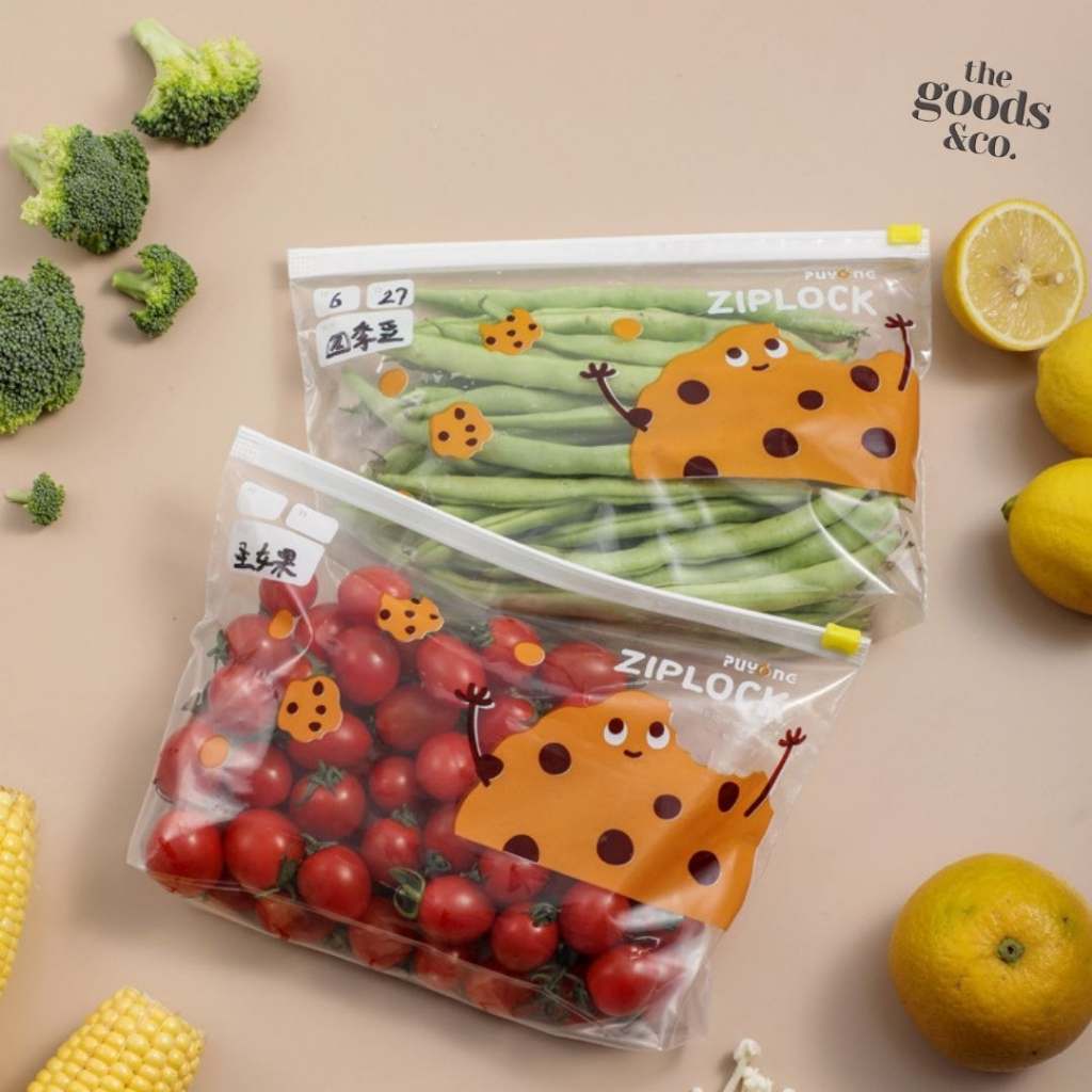 𝐆𝐨𝐨𝐝𝐬𝐂𝐨 Plastik Ziplock Makanan Reuseable Tempat Penyimpanan Makanan Sayuran Buah Buahan