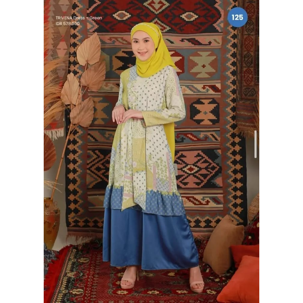Zoya Gamis Muslim Wanita Trivena Dress