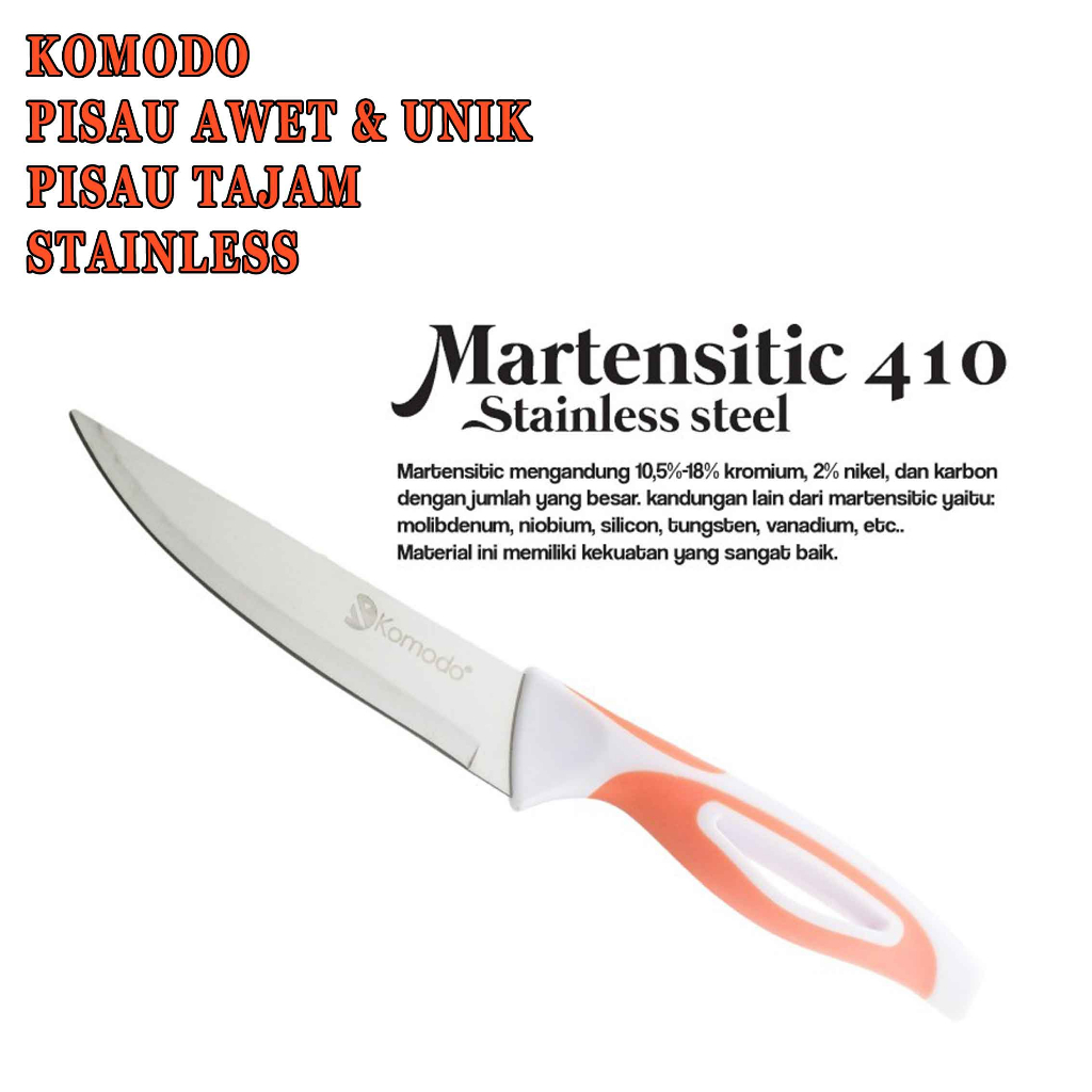 Pisau Awet &amp; Unik* Pisau Komodo 8&quot;/118* Pisau Tajam* Stainless