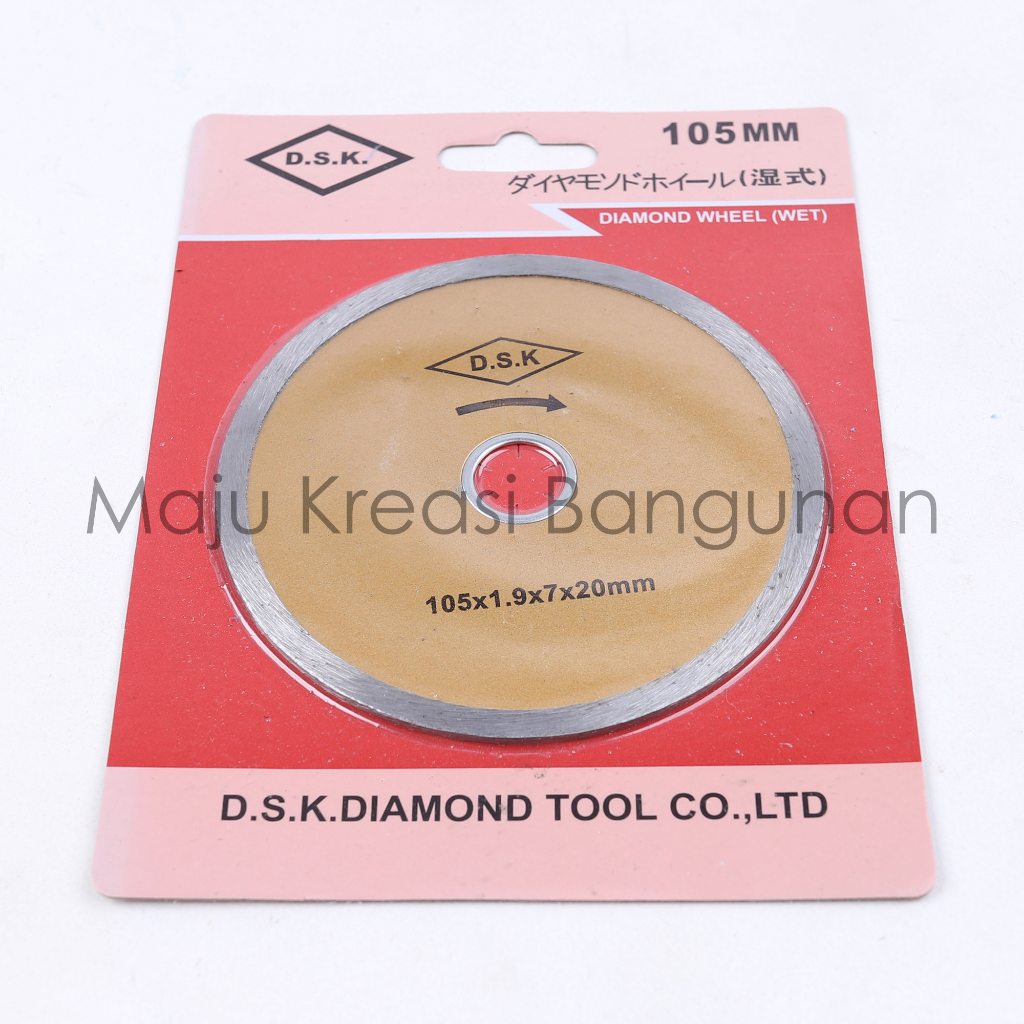 Mata Potong Keramik Mata Gerinda Keramik Mata Gurinda Kering Basah Diamond Wheel Dry Wet DSK &amp; NISHIO 4 Inch