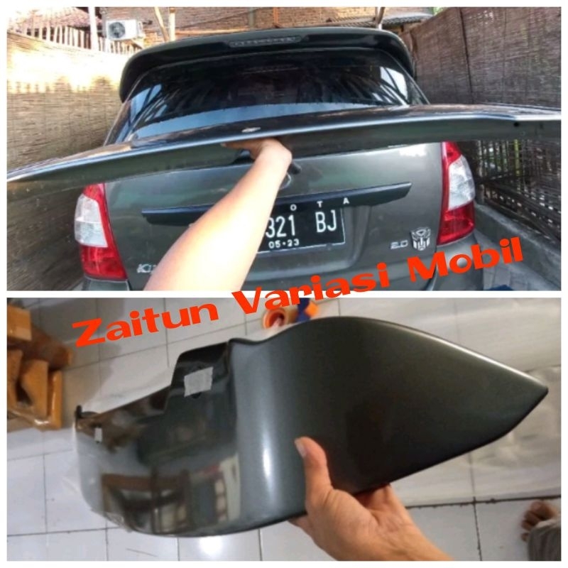 spoiler kijang inova innova luxury grey abu abu (with lamp) 2005 2008 2010 2012 2014
