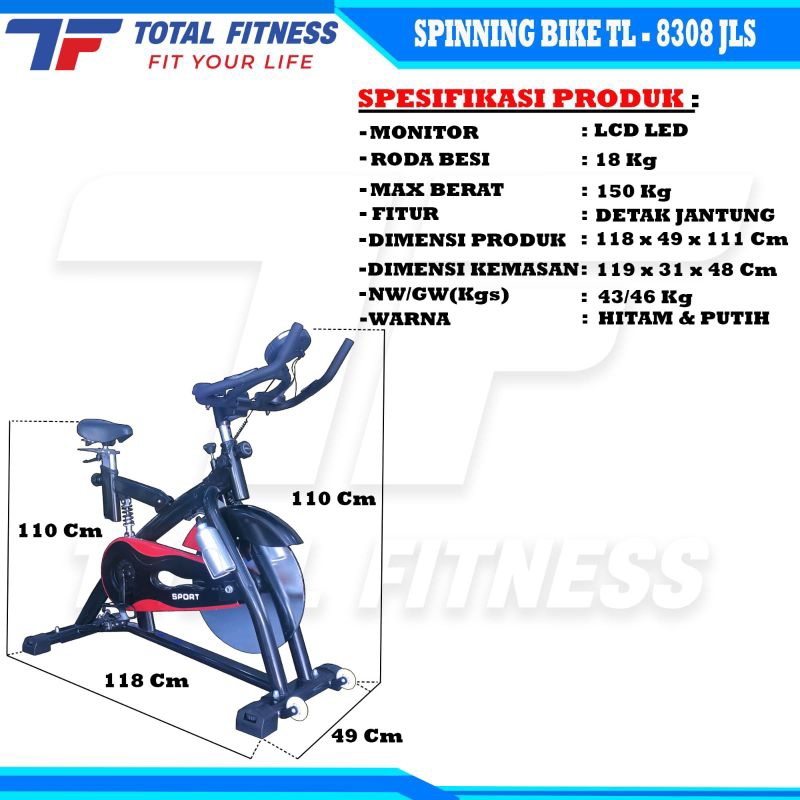 SEPEDA SPINNING BIKE TL 8308 SPINNING BIKE JLS