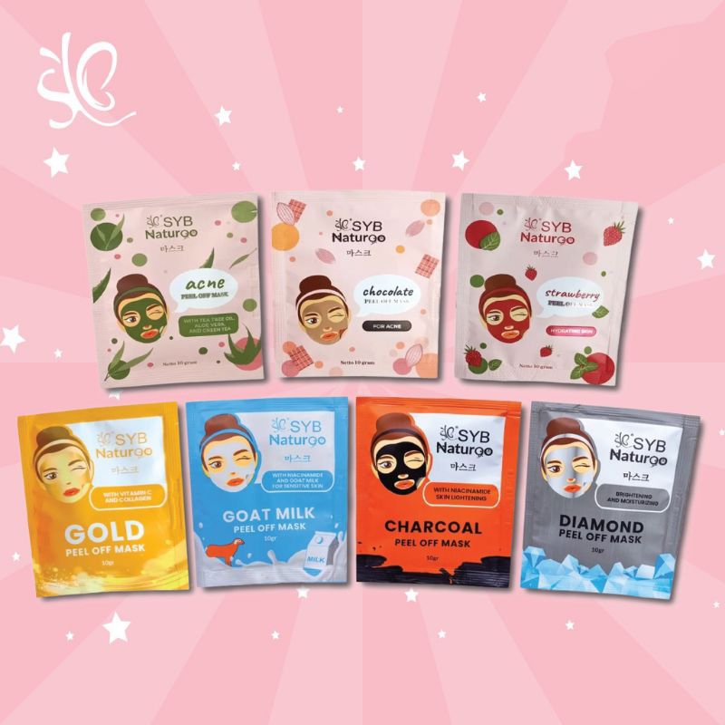 Masker Komedo/SYB NATURGO Peel Off Mask/ masker wajah