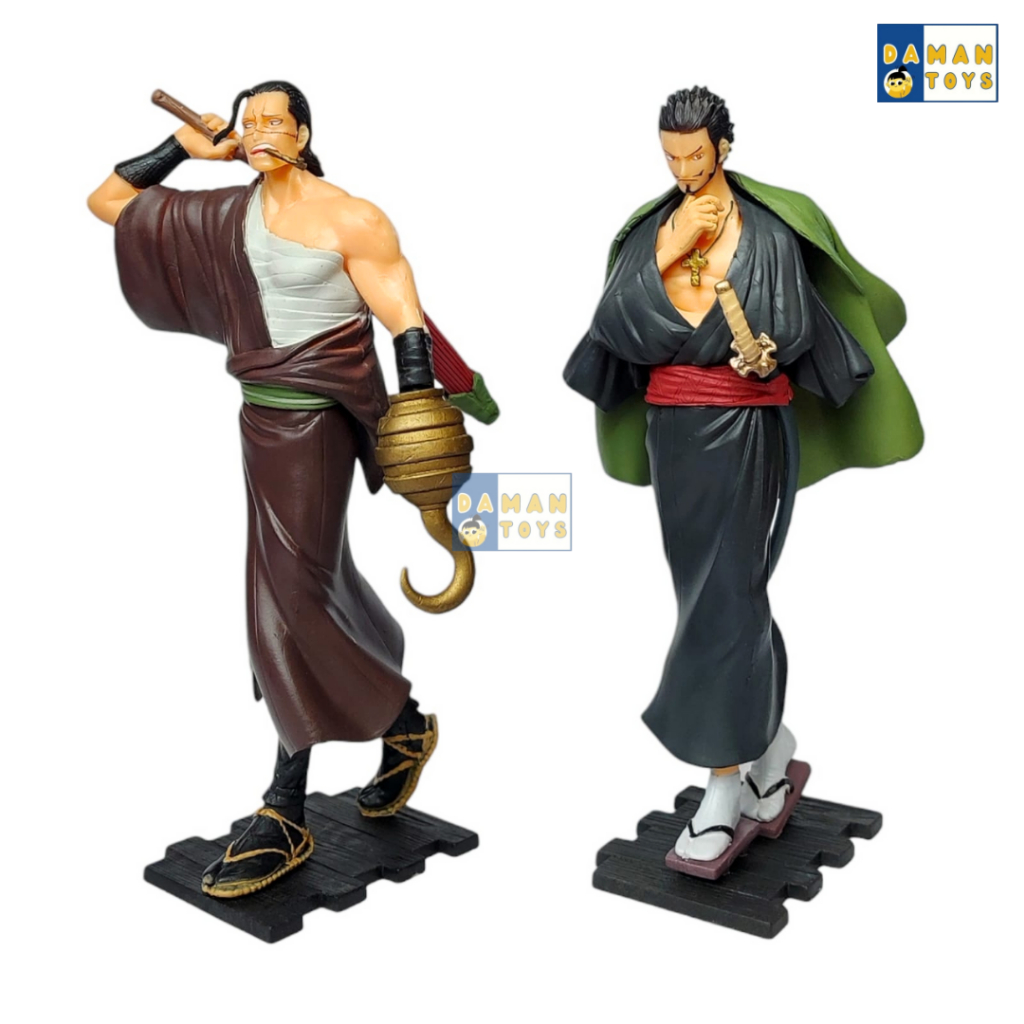 Action Figure One Piece Dracule Mihawk Crocodile Anime