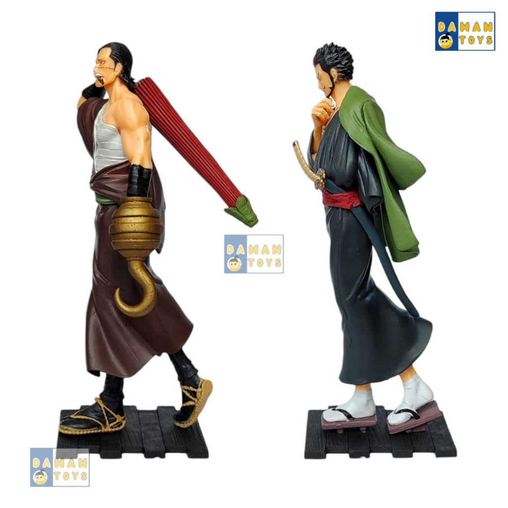 Action Figure One Piece Dracule Mihawk Crocodile Anime