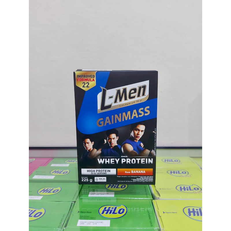 [CASHBACK 5%] 1 KARTON L-Men Gain Mass BANANA 225gr