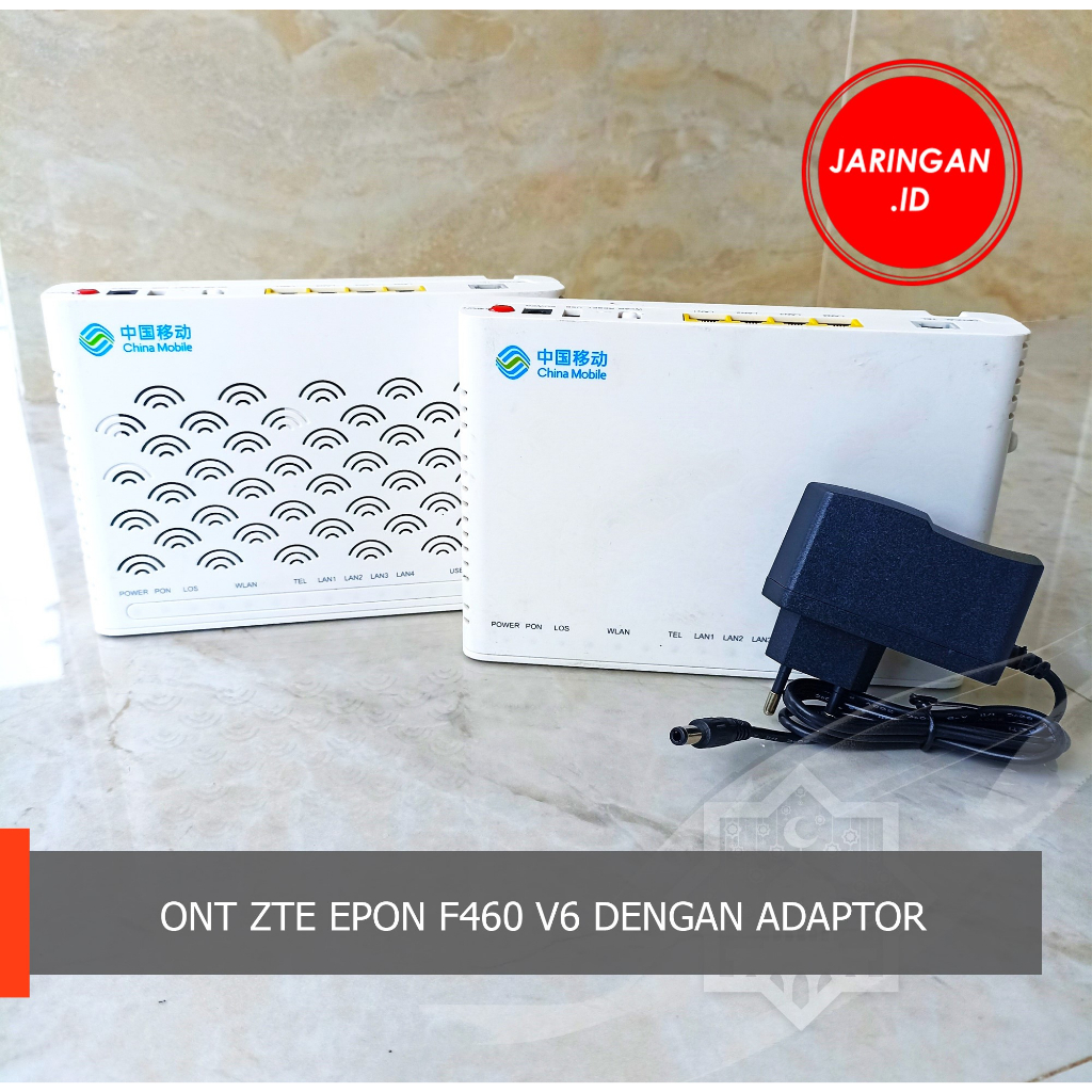 10 PCS ZTE ONT EPON F460 WiFi DAN ADAPTOR BARU