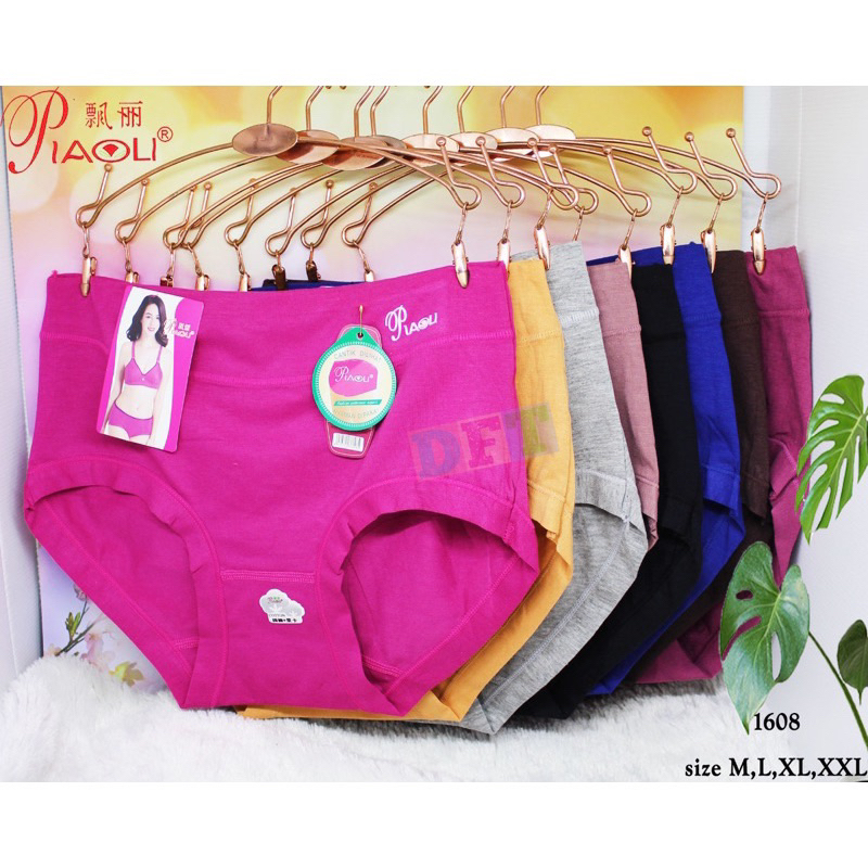 [6 PCS] PIAOLI 1608 - Celana Dalam Wanita Merek Piaoli Kode 1608