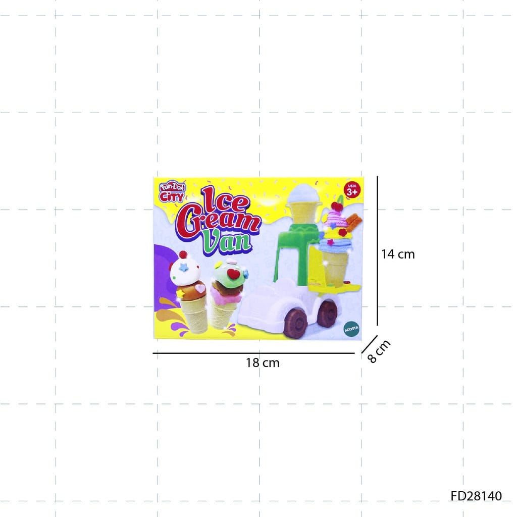 Fun Doh Gelato Ice Cream Van - Lilin Mainan Anak FunDoh 28140